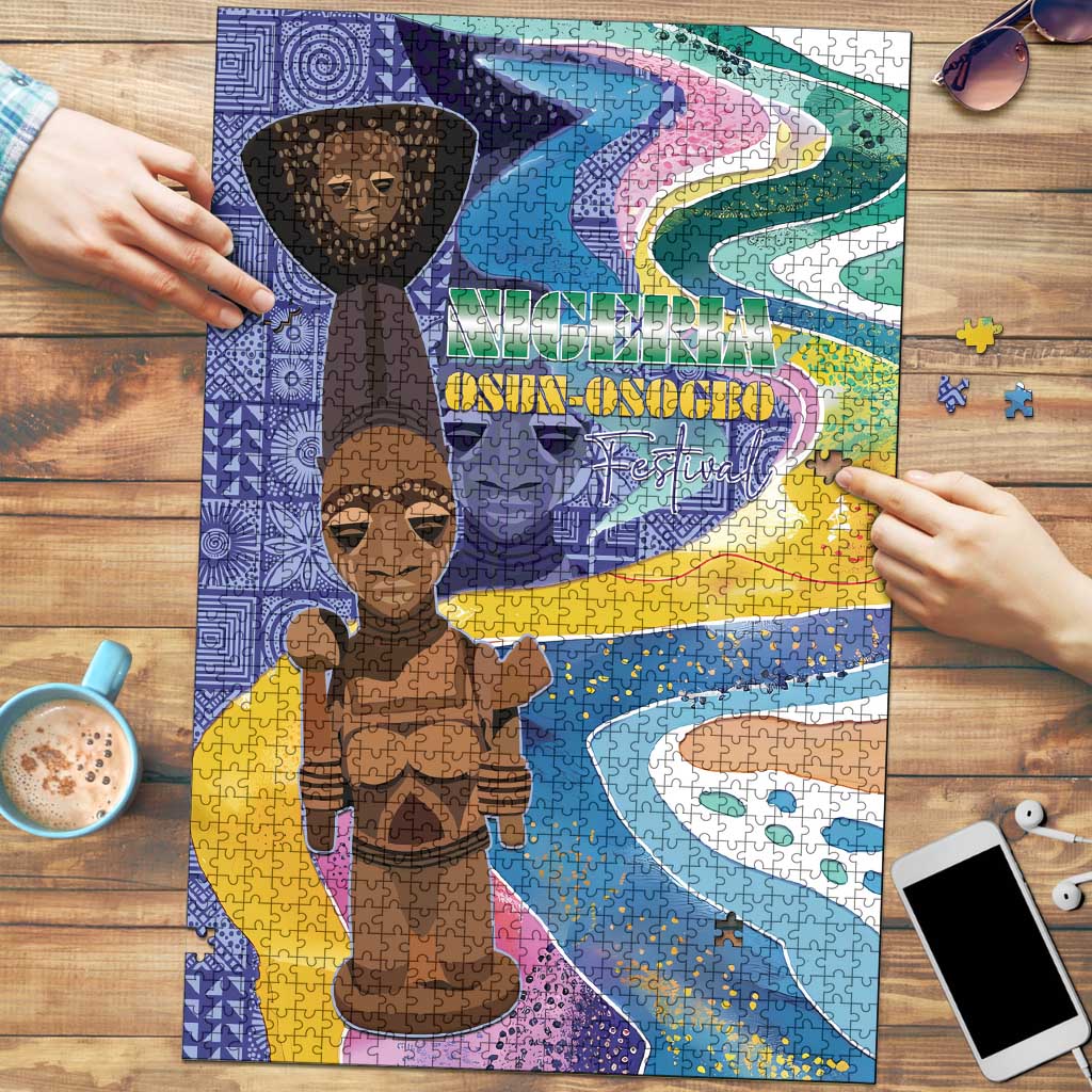 Nigeria Osun-Osogbo Festival Puzzle Oshun God - Yoruba Pattern - Wonder Print Shop