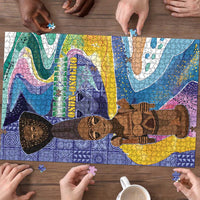 Nigeria Osun-Osogbo Festival Puzzle Oshun God - Yoruba Pattern - Wonder Print Shop