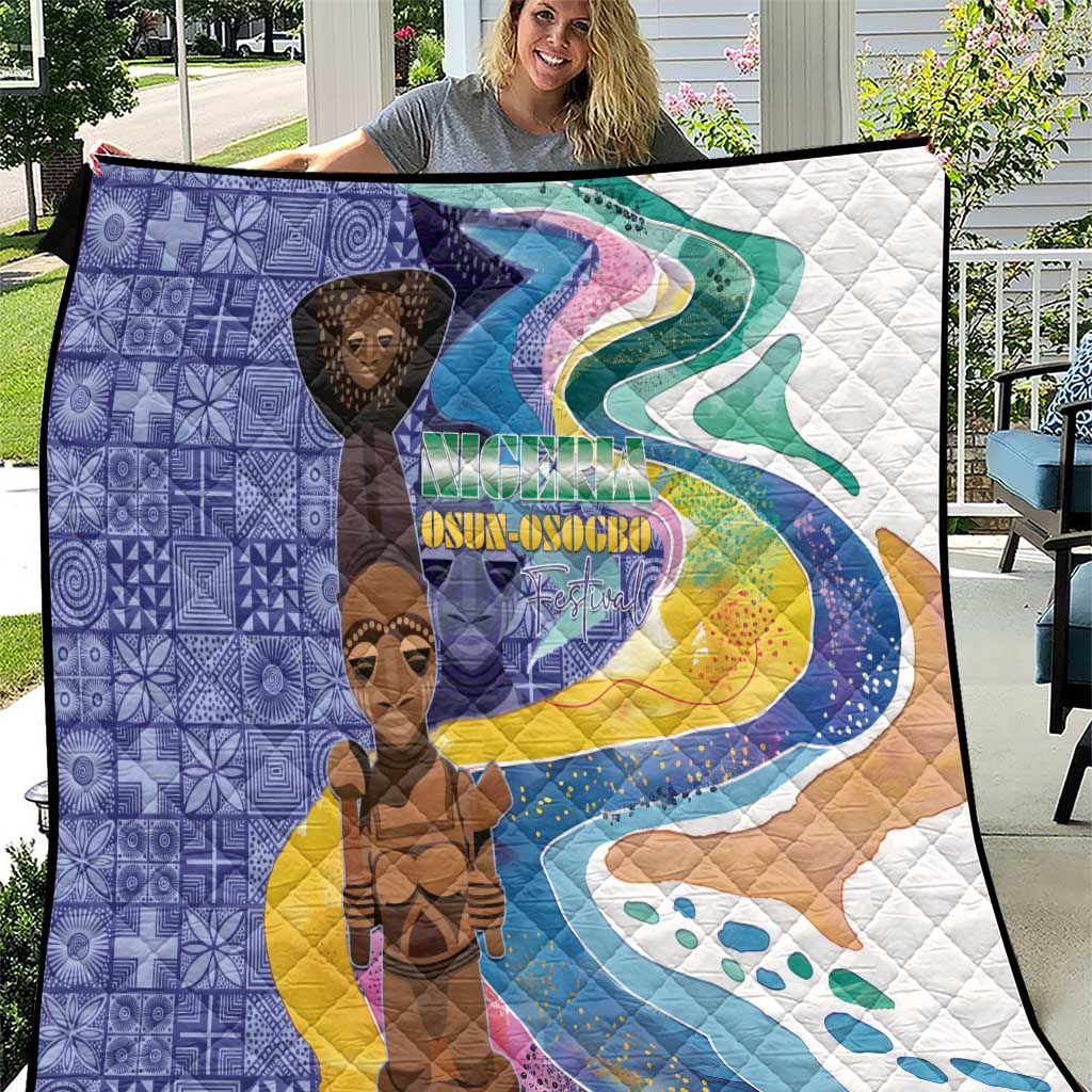Nigeria Osun-Osogbo Festival Quilt Oshun God - Yoruba Pattern - Wonder Print Shop