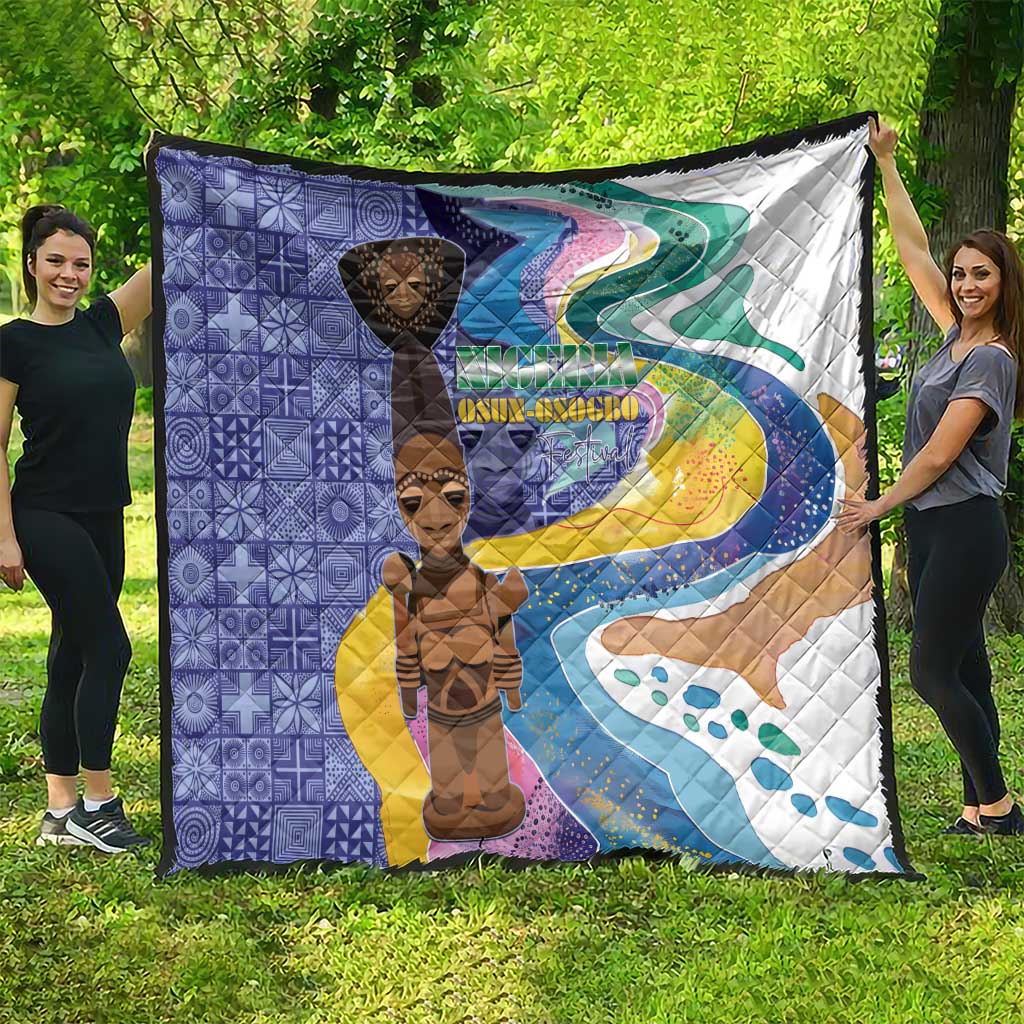 Nigeria Osun-Osogbo Festival Quilt Oshun God - Yoruba Pattern - Wonder Print Shop