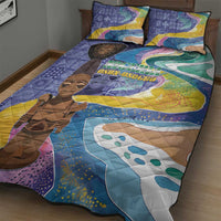 Nigeria Osun-Osogbo Festival Quilt Bed Set Oshun God - Yoruba Pattern - Wonder Print Shop