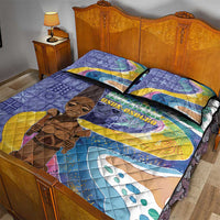 Nigeria Osun-Osogbo Festival Quilt Bed Set Oshun God - Yoruba Pattern - Wonder Print Shop