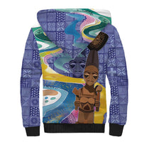Nigeria Osun-Osogbo Festival Sherpa Hoodie Oshun God - Yoruba Pattern - Wonder Print Shop