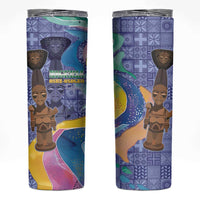 Nigeria Osun-Osogbo Festival Skinny Tumbler Oshun God - Yoruba Pattern - Wonder Print Shop