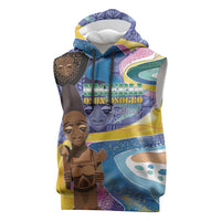 Nigeria Osun-Osogbo Festival Sleeveless Hoodie Oshun God - Yoruba Pattern - Wonder Print Shop