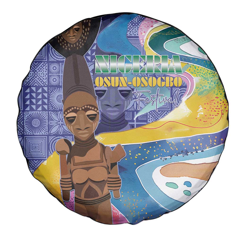Nigeria Osun-Osogbo Festival Spare Tire Cover Oshun God - Yoruba Pattern - Wonder Print Shop