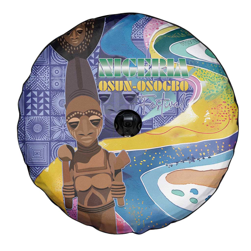 Nigeria Osun-Osogbo Festival Spare Tire Cover Oshun God - Yoruba Pattern - Wonder Print Shop