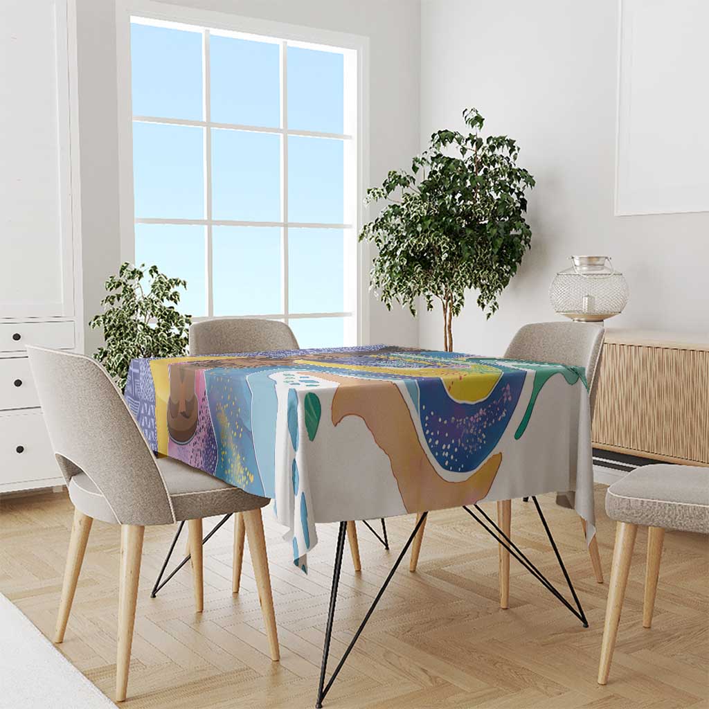 Nigeria Osun-Osogbo Festival Tablecloth Oshun God - Yoruba Pattern - Wonder Print Shop