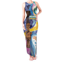Nigeria Osun-Osogbo Festival Tank Maxi Dress Oshun God - Yoruba Pattern - Wonder Print Shop
