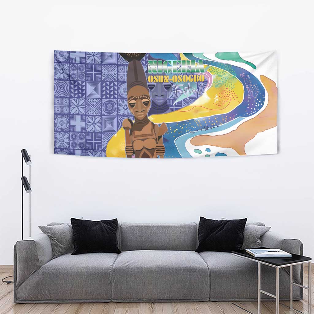 Nigeria Osun-Osogbo Festival Tapestry Oshun God - Yoruba Pattern - Wonder Print Shop
