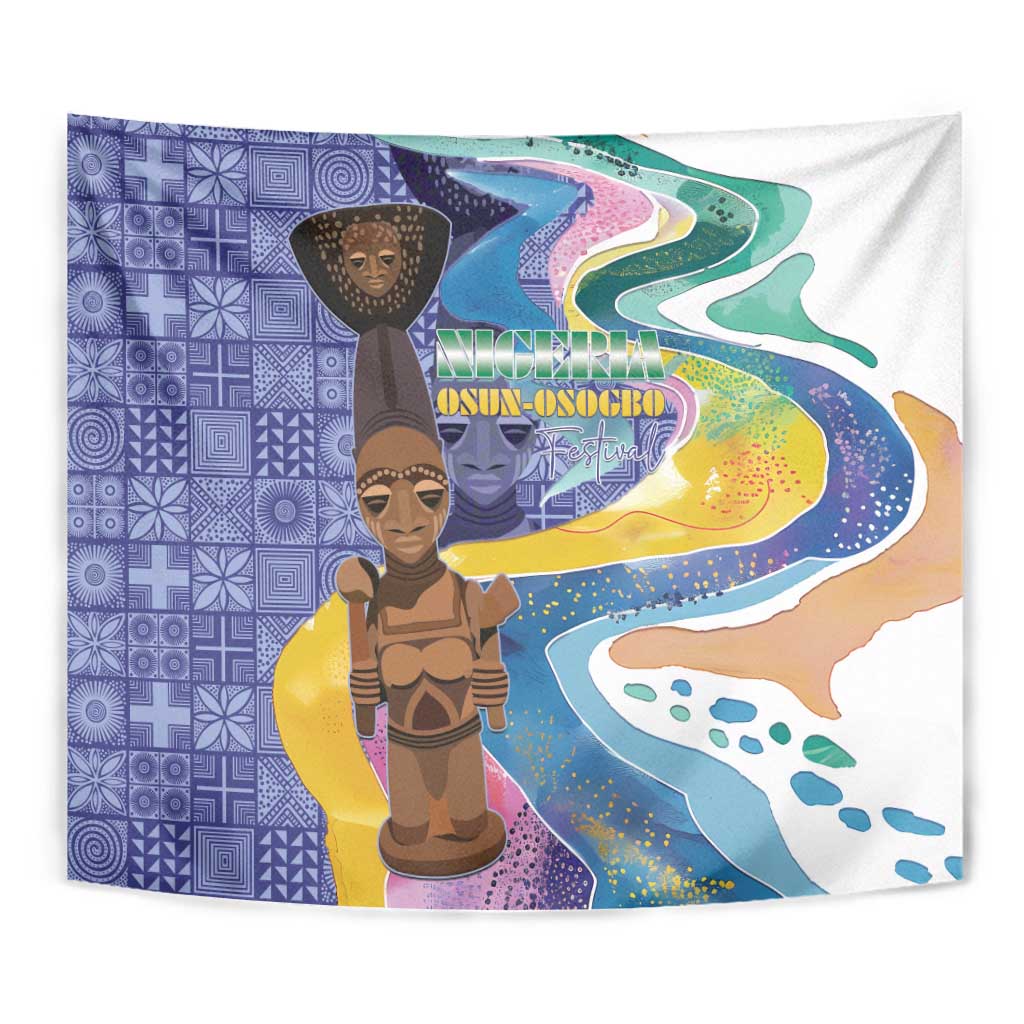 Nigeria Osun-Osogbo Festival Tapestry Oshun God - Yoruba Pattern - Wonder Print Shop