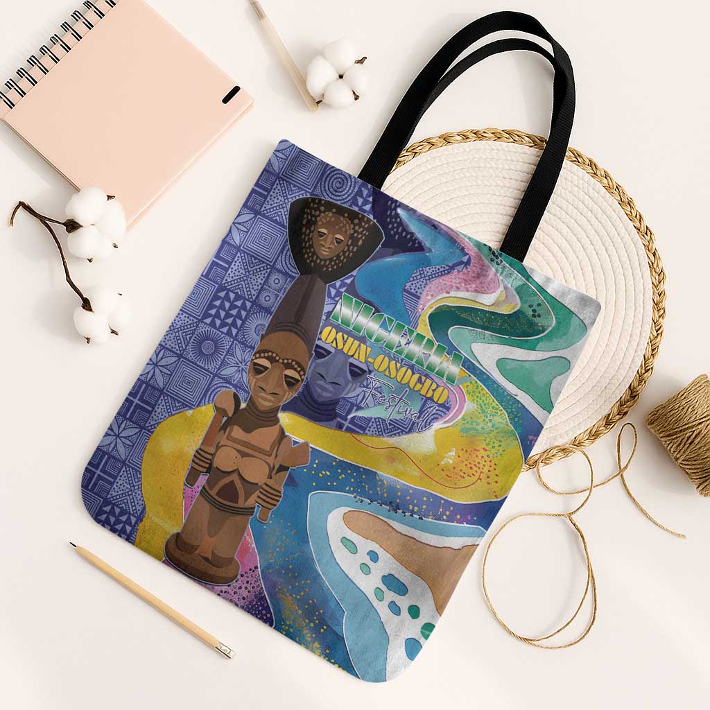 Nigeria Osun-Osogbo Festival Tote Bag Oshun God - Yoruba Pattern - Wonder Print Shop
