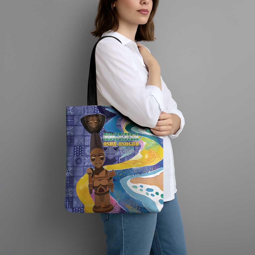 Nigeria Osun-Osogbo Festival Tote Bag Oshun God - Yoruba Pattern - Wonder Print Shop