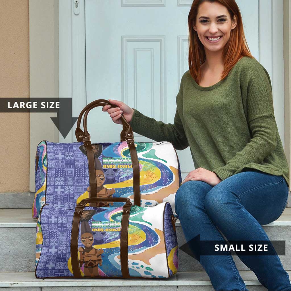 Nigeria Osun-Osogbo Festival Travel Bag Oshun God - Yoruba Pattern - Wonder Print Shop