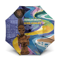 Nigeria Osun-Osogbo Festival Umbrella Oshun God - Yoruba Pattern - Wonder Print Shop