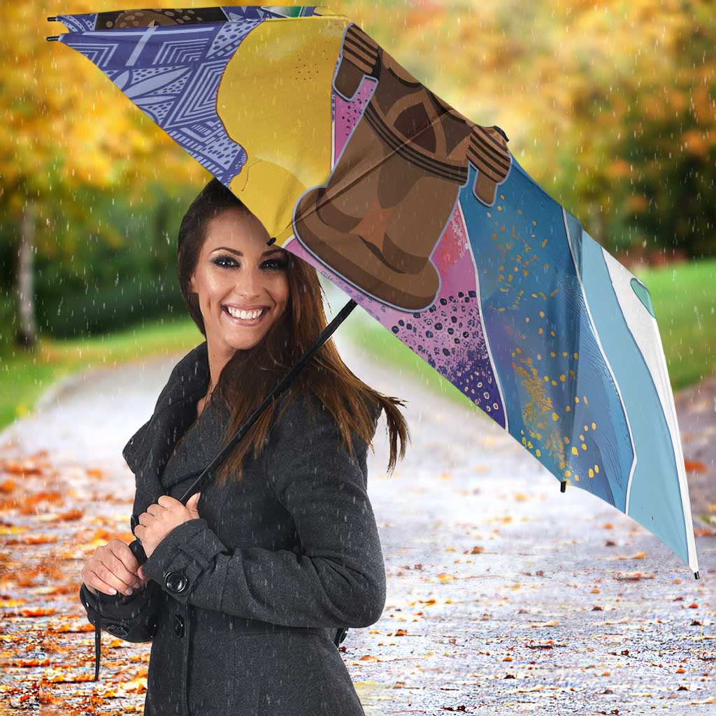 Nigeria Osun-Osogbo Festival Umbrella Oshun God - Yoruba Pattern - Wonder Print Shop