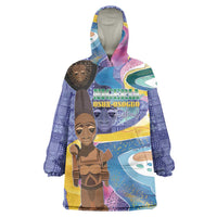 Nigeria Osun-Osogbo Festival Wearable Blanket Hoodie Oshun God - Yoruba Pattern - Wonder Print Shop