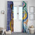 Nigeria Osun-Osogbo Festival Window Curtain Oshun God - Yoruba Pattern - Wonder Print Shop