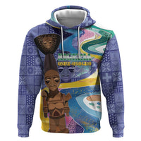 Nigeria Osun-Osogbo Festival Zip Hoodie Oshun God - Yoruba Pattern - Wonder Print Shop