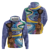 Nigeria Osun-Osogbo Festival Zip Hoodie Oshun God - Yoruba Pattern - Wonder Print Shop