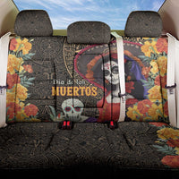 Mexico Day Of The Dead Back Car Seat Cover La Catrina Mix Cempasuchil Aztec Pattern LT15