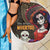 Mexico Day Of The Dead Beach Blanket La Catrina Mix Cempasuchil Aztec Pattern LT15