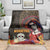 Mexico Day Of The Dead Blanket La Catrina Mix Cempasuchil Aztec Pattern LT15
