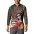 Mexico Day Of The Dead Button Sweatshirt La Catrina Mix Cempasuchil Aztec Pattern LT15