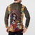 Mexico Day Of The Dead Button Sweatshirt La Catrina Mix Cempasuchil Aztec Pattern LT15
