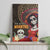 Mexico Day Of The Dead Canvas Wall Art La Catrina Mix Cempasuchil Aztec Pattern LT15