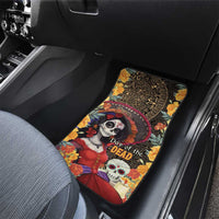 Mexico Day Of The Dead Car Mats La Catrina Mix Cempasuchil Aztec Pattern LT15