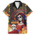 Mexico Day Of The Dead Family Matching Long Sleeve Bodycon Dress and Hawaiian Shirt La Catrina Mix Cempasuchil Aztec Pattern - Wonder Print Shop