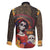 Mexico Day Of The Dead Family Matching Long Sleeve Bodycon Dress and Hawaiian Shirt La Catrina Mix Cempasuchil Aztec Pattern - Wonder Print Shop