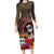Mexico Day Of The Dead Family Matching Long Sleeve Bodycon Dress and Hawaiian Shirt La Catrina Mix Cempasuchil Aztec Pattern - Wonder Print Shop