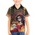 Mexico Day Of The Dead Family Matching Long Sleeve Bodycon Dress and Hawaiian Shirt La Catrina Mix Cempasuchil Aztec Pattern - Wonder Print Shop