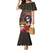 Mexico Day Of The Dead Family Matching Mermaid Dress and Hawaiian Shirt La Catrina Mix Cempasuchil Aztec Pattern - Wonder Print Shop