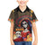 Mexico Day Of The Dead Family Matching Mermaid Dress and Hawaiian Shirt La Catrina Mix Cempasuchil Aztec Pattern - Wonder Print Shop