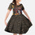 Mexico Day Of The Dead Family Matching Off The Shoulder Long Sleeve Dress and Hawaiian Shirt La Catrina Mix Cempasuchil Aztec Pattern - Wonder Print Shop