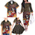 Mexico Day Of The Dead Family Matching Off The Shoulder Long Sleeve Dress and Hawaiian Shirt La Catrina Mix Cempasuchil Aztec Pattern - Wonder Print Shop
