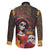 Mexico Day Of The Dead Family Matching Off Shoulder Short Dress and Hawaiian Shirt La Catrina Mix Cempasuchil Aztec Pattern - Wonder Print Shop