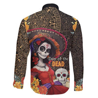 Mexico Day Of The Dead Family Matching Puletasi and Hawaiian Shirt La Catrina Mix Cempasuchil Aztec Pattern LT15