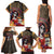 Mexico Day Of The Dead Family Matching Tank Maxi Dress and Hawaiian Shirt La Catrina Mix Cempasuchil Aztec Pattern - Wonder Print Shop