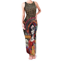 Mexico Day Of The Dead Family Matching Tank Maxi Dress and Hawaiian Shirt La Catrina Mix Cempasuchil Aztec Pattern LT15
