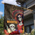 Mexico Day Of The Dead Garden Flag La Catrina Mix Cempasuchil Aztec Pattern LT15