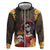 Mexico Day Of The Dead Hoodie La Catrina Mix Cempasuchil Aztec Pattern LT15