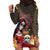 Mexico Day Of The Dead Hoodie Dress La Catrina Mix Cempasuchil Aztec Pattern - Wonder Print Shop