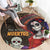 Mexico Day Of The Dead Round Carpet La Catrina Mix Cempasuchil Aztec Pattern LT15