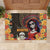 Mexico Day Of The Dead Rubber Doormat La Catrina Mix Cempasuchil Aztec Pattern LT15