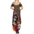 Mexico Day Of The Dead Summer Maxi Dress La Catrina Mix Cempasuchil Aztec Pattern - Wonder Print Shop
