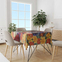 Mexico Day Of The Dead Tablecloth La Catrina Mix Cempasuchil Aztec Pattern LT15